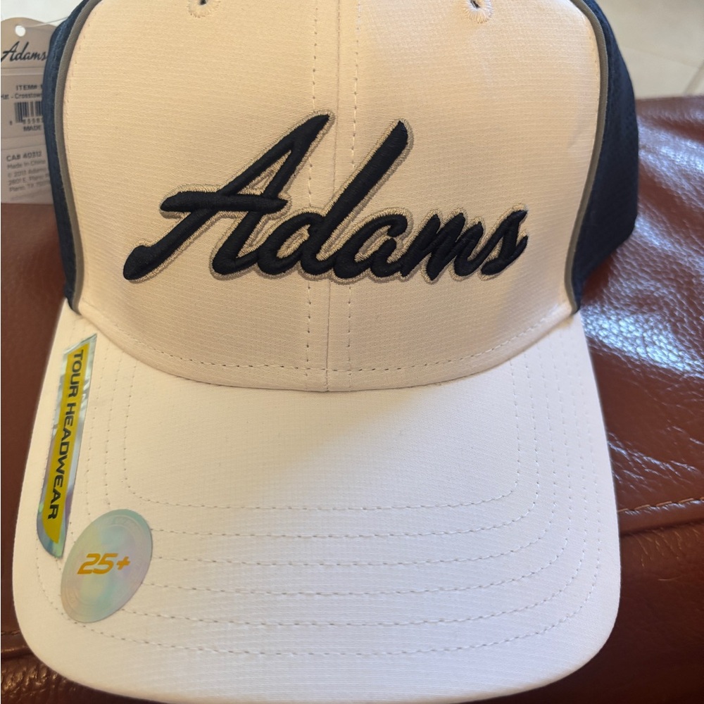 Adams Cream and Black Baseball Cap